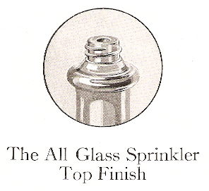 Sprinkler top finish from 1926 catalog; click to enlarge.
