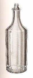Sprinkler top finish toilet water bottle from 1926; click to enlarge.