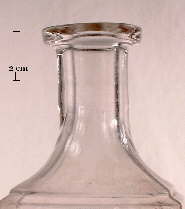 Image of a prescription finish on an early 20th century druggist bottle; click to enlarge.