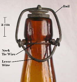 Image of a blob style finish on a late 19th century beer bottle; click to enlarge.
