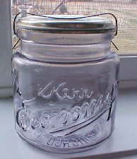 Kerr Economy fruit jar with closure and clip; click to enlarge.