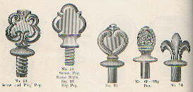 Illustration of peg stoppers from 1905-1910; click to enlarge.