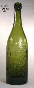 1890 to 1910 German made California beer bottle; click to enlarge.