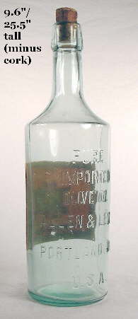 Early 20th century olive oil from Oregon; click to enlarge.