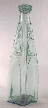 Gothic peppersauce bottle from the 1850s; click to enlarge.