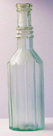 1860s fluted peppersauce bottle made in Kentucky; click to enlarge.