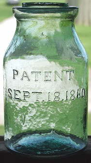 Hemingray patent jar; click to enlarge.