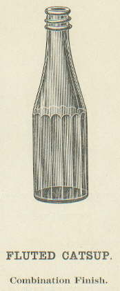 Fluted catsup from the Obear-Nester Glass Co. 1922 catalog; click to enlarge.