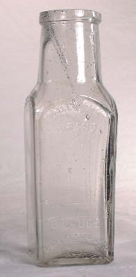 Late 19th century small pickle bottle; click to enlarge.