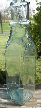 Late 19th century pickle bottle; click to enlarge.