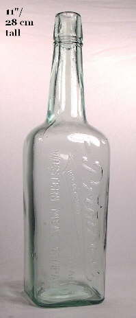 Early 20th century salad oil bottle; click to enlarge.