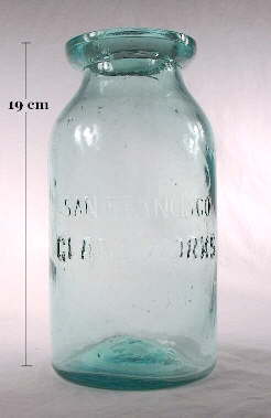San Francisco Glass Works wax seal jar; click to enlarge.