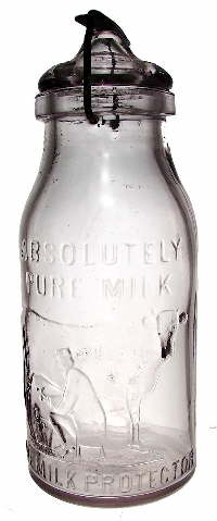 Thatcher "Milk Protector" bottle; click to enlarge.