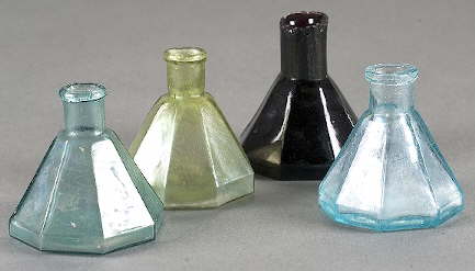 Group of umbrella inks dating from 1865; click to enlarge.