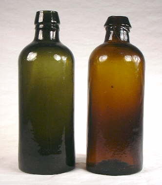 Early utility or ink bottles; click to enlarge.