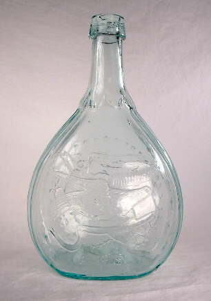 Calabash bottle with eagle; click to enlarge.