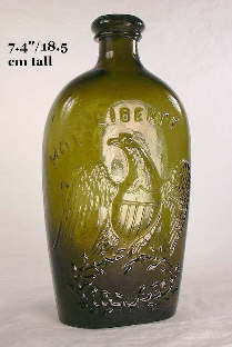 Willington eagle pint flask; click to enlarge.