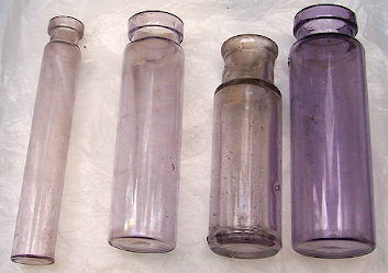 Click to view a larger version of these early 20th century vials.