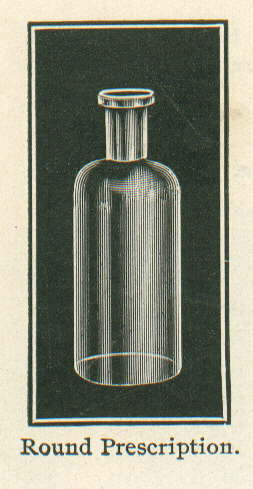 Round prescription illustration from 1903.
