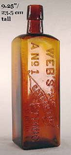 Early 20th century tonic bottle; click to enlarge.