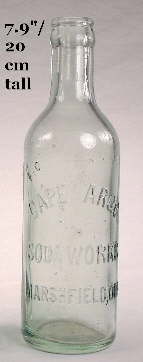 Early 20th century mouth-blown crown soda; click to enlarge.