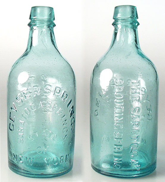 Vintage glass bottle  Great Bear Ideal Spring Water textured water juice milk bottle half gallon N9