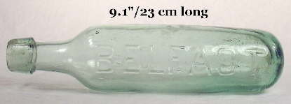 Late 19th century round bottom soda; click to enlarge.
