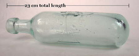 Round bottom soda bottle from Boston, MA.; click to enlarge.