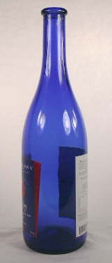 Modern Burgundy style bottle used for sake; click to enlarge.