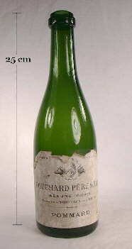 Champagne bottle used for wine; click to enlarge.