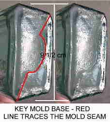 Key mold base seams; click to enlarge.