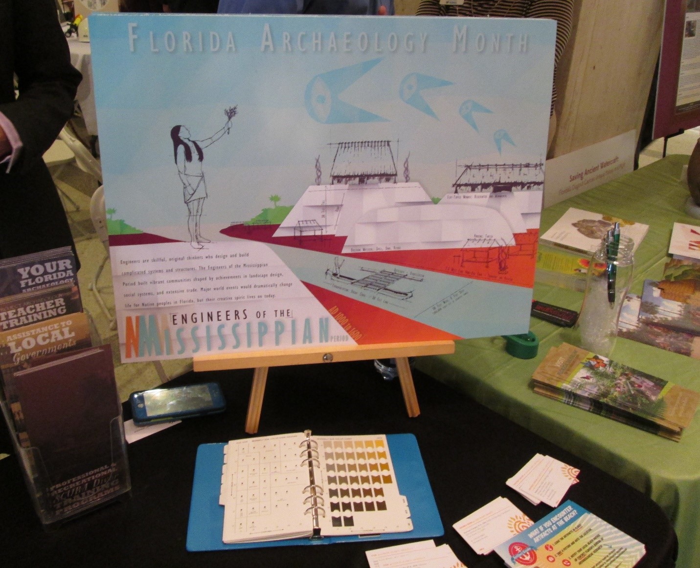 Display at Archaeology Day at the Capitol