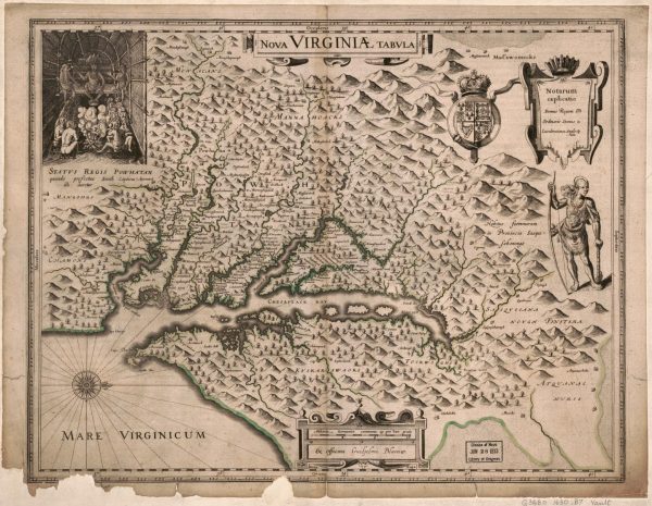 Colonial map of Virginia